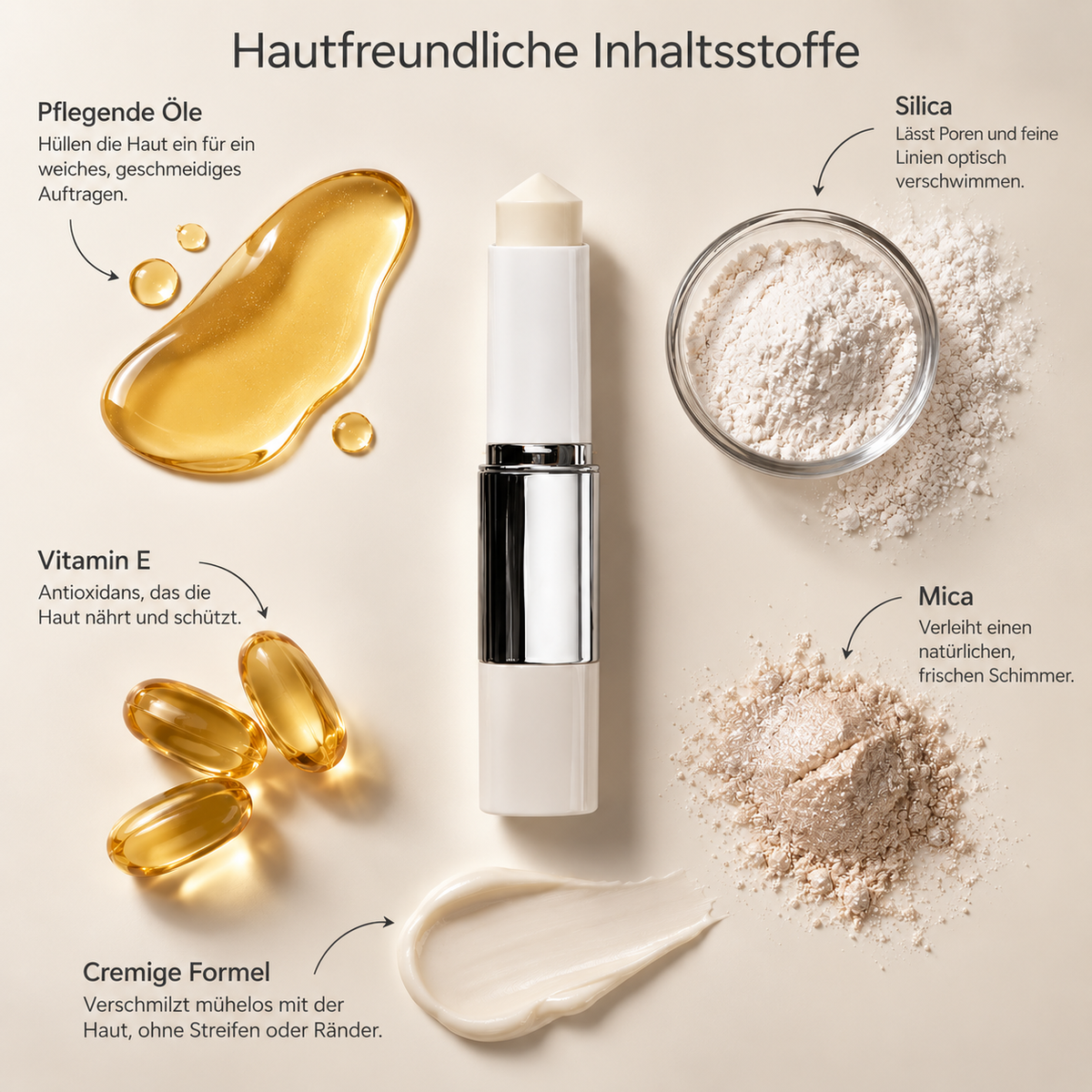 Kailinya™ Die Foundation, die sich deinem Hautton anpasst.