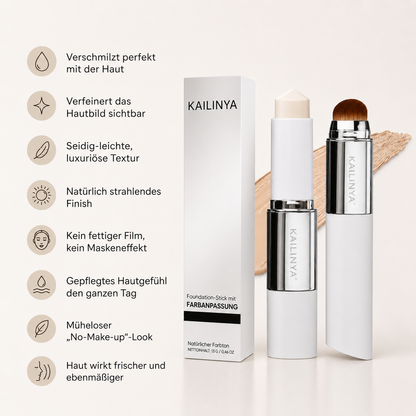 Kailinya™ Die Foundation, die sich deinem Hautton anpasst.