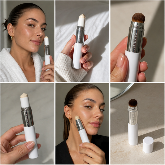 Kailinya™ Die Foundation, die sich deinem Hautton anpasst.